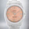 Rolex Air-king 114200-70190 36mm Men’s Silver-tone Pink Dial