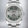 Rolex Datejust m126284rbr-0038 36mm Ladies Automatic Diamond Bezel