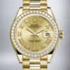 Rolex Datejust m279138rbr-0021 28mm Ladies Champagne Dial Watch