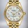 Rolex Datejust Ladies m279178-0025 28mm Gold-tone Mother of Pearl Dial