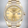 Rolex Day-Date 36mm m128348rbr-0010 Men’s Gold-tone Champagne Dial